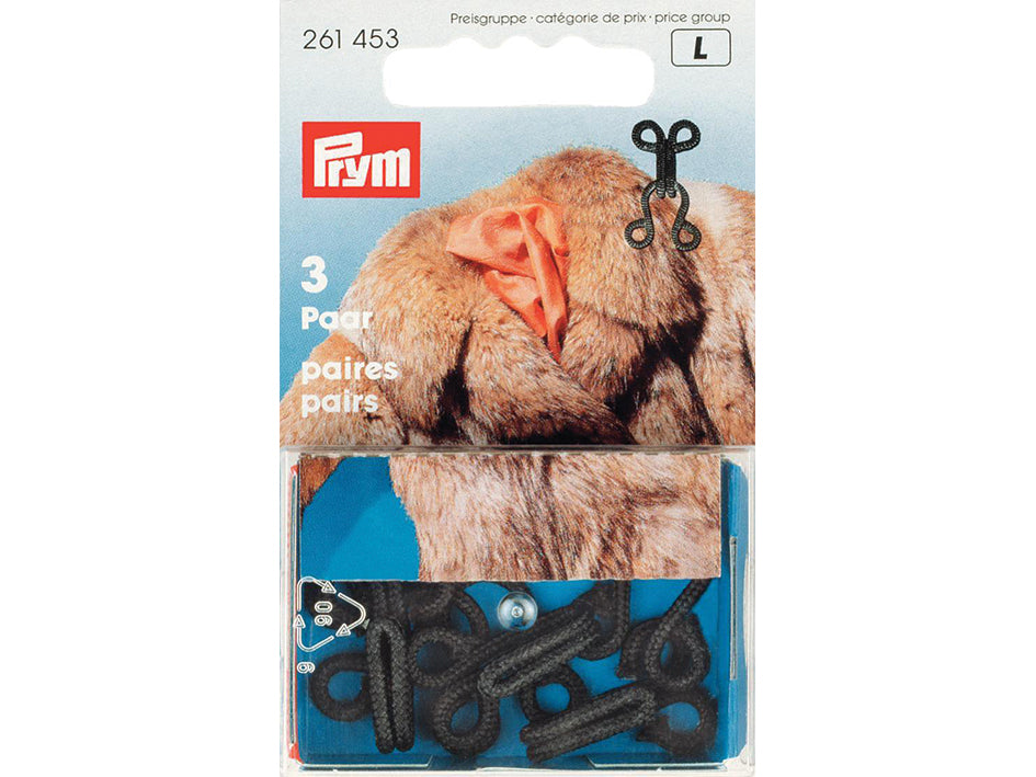 Prym Hekter sort 3 par