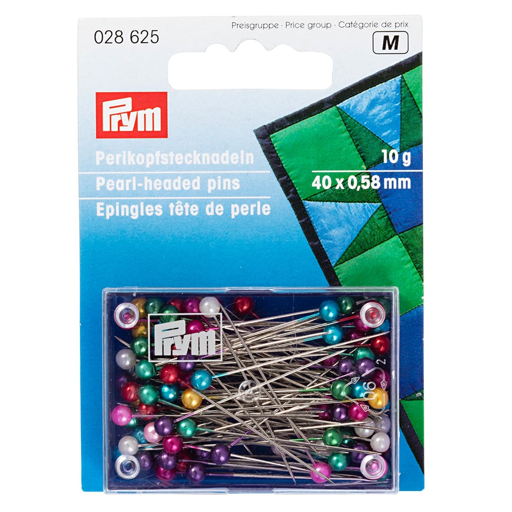 Prym Knappenåler Perlemorhode 40×0,58mm 10g