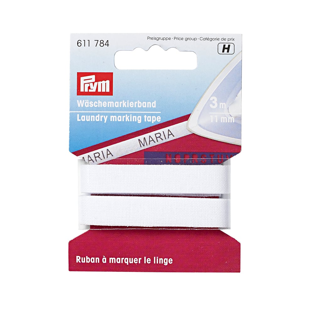 Prym Navnebånd til styking hvit 3mtr.