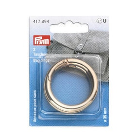 Prym Ring Karabinkrok 35mm, Gull 2stk