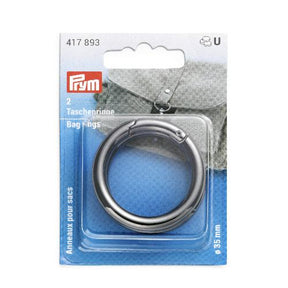 Prym Ring Karabinkrok 35mm, Gunmetall 2stk