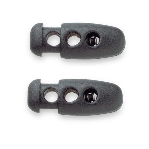 Prym cord stops 2stk, svart 23x9mm