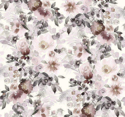 Ribbet Jersey - Blomster
