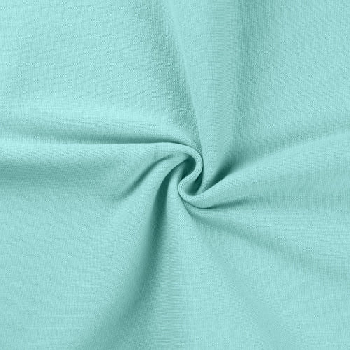 Rundstrikket Ribb - Aqua 930