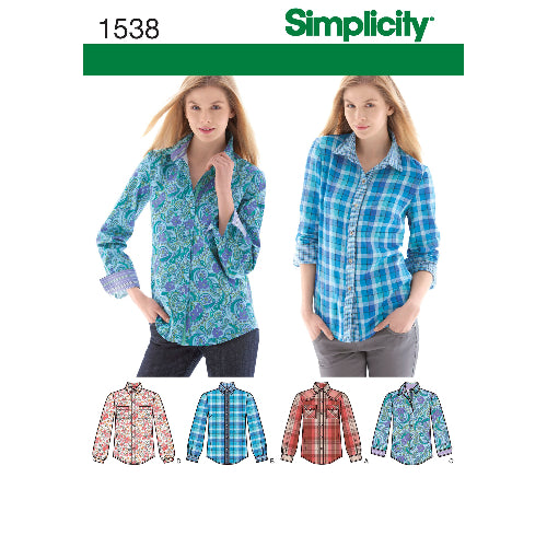 SIMPLICITY - 1538-H5 (L) Dame Skjorter str. 32-48