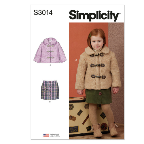 SIMPLICITY - 3014 A, Barn - Jakke og Skjørt