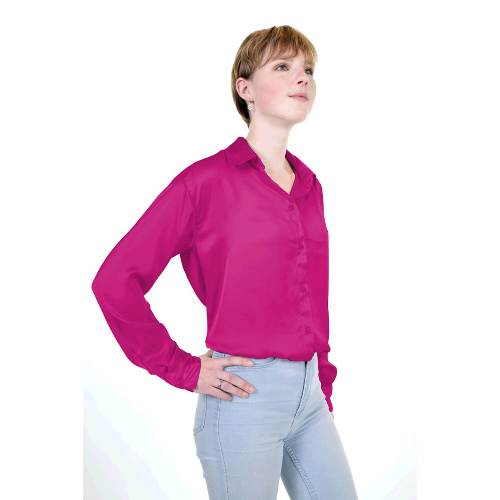 Sateng Stoff, per meter - Fuksia