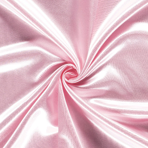 Sateng Stoff, per meter - Lys Rosa