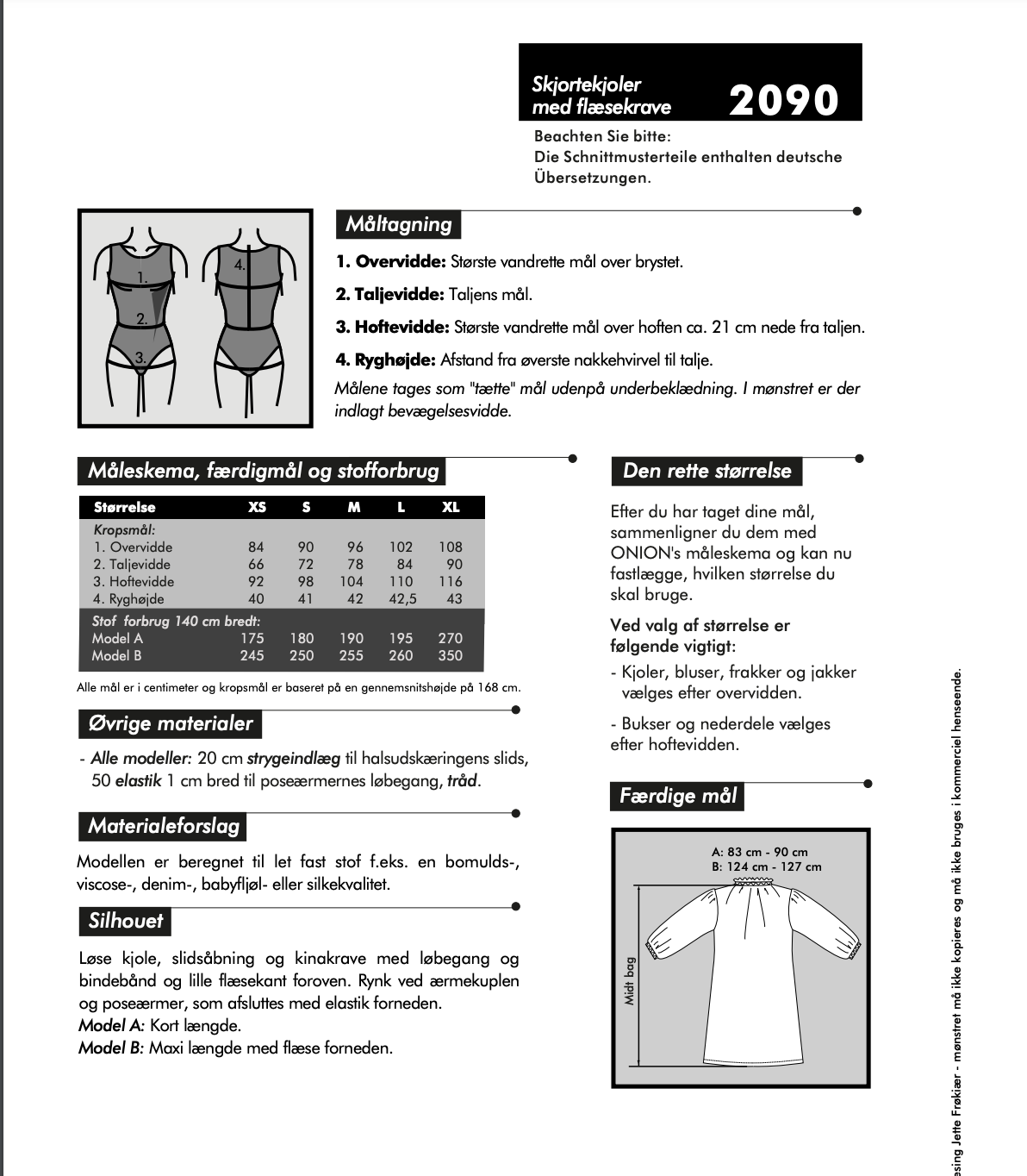 Onion 2090 - Skjortekjoler med volangkrage