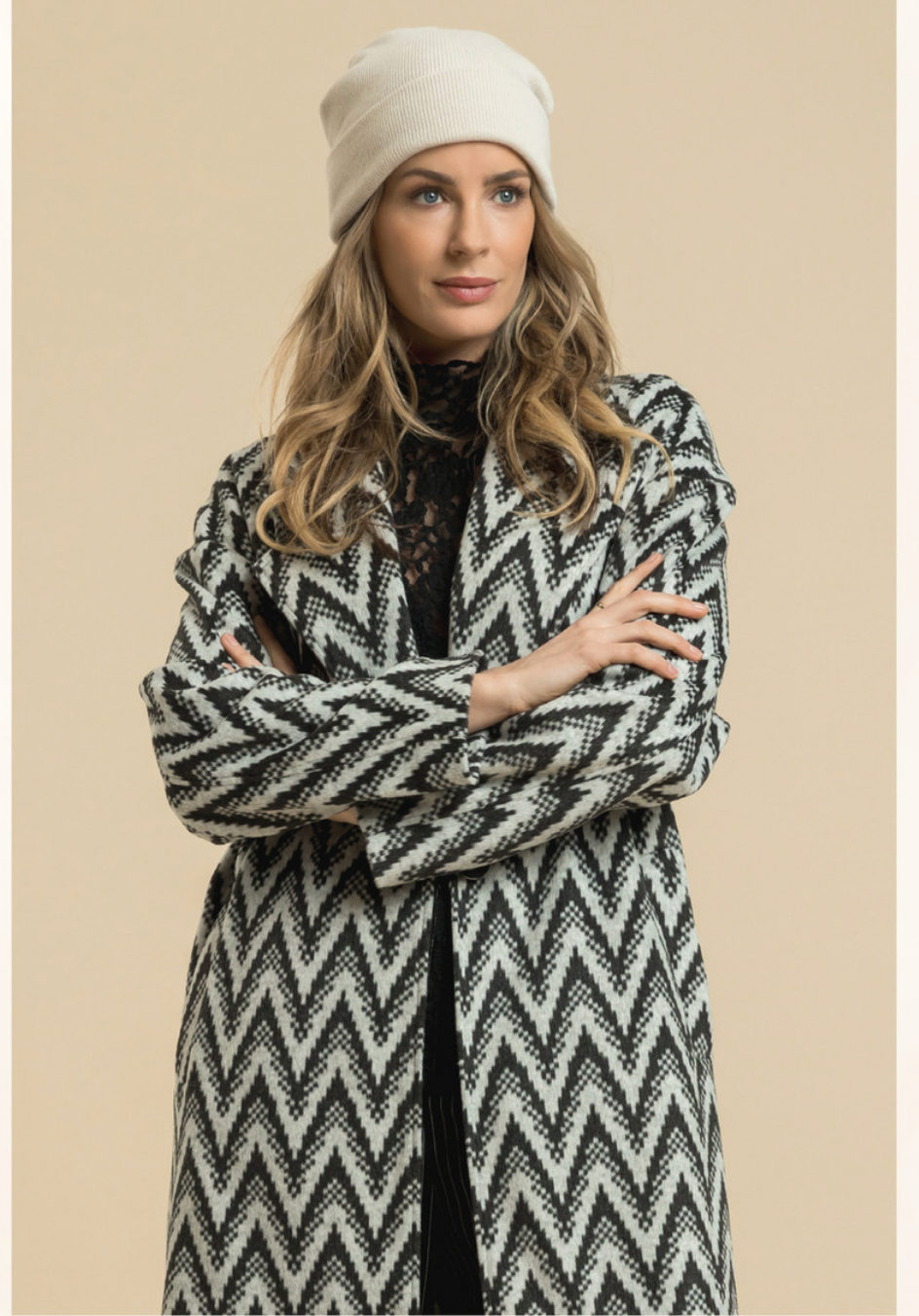 Brushed Jacquard Chevron