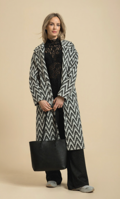 Brushed Jacquard Chevron