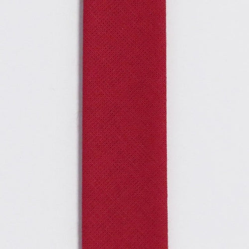 Skråbånd Bomull - Rød 3meter x 20mm