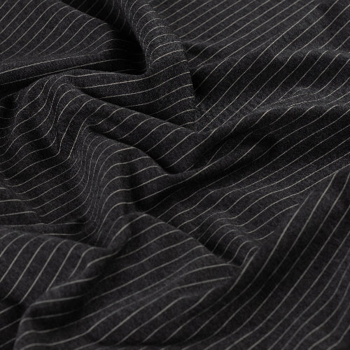 Stripet Jacquard -stretch - Mørk Grå