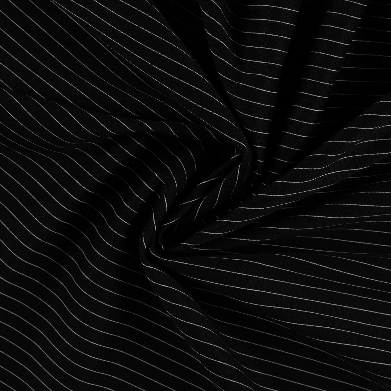 Stripet Jacquard -stretch - svart