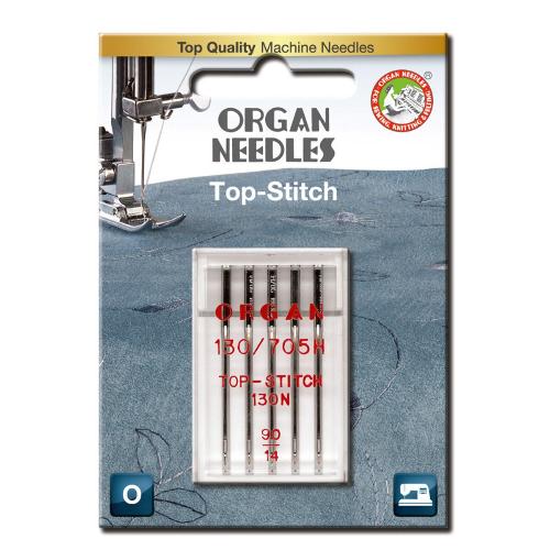 Top-Stitch 90, 5 stk. Organ symaskinnåler