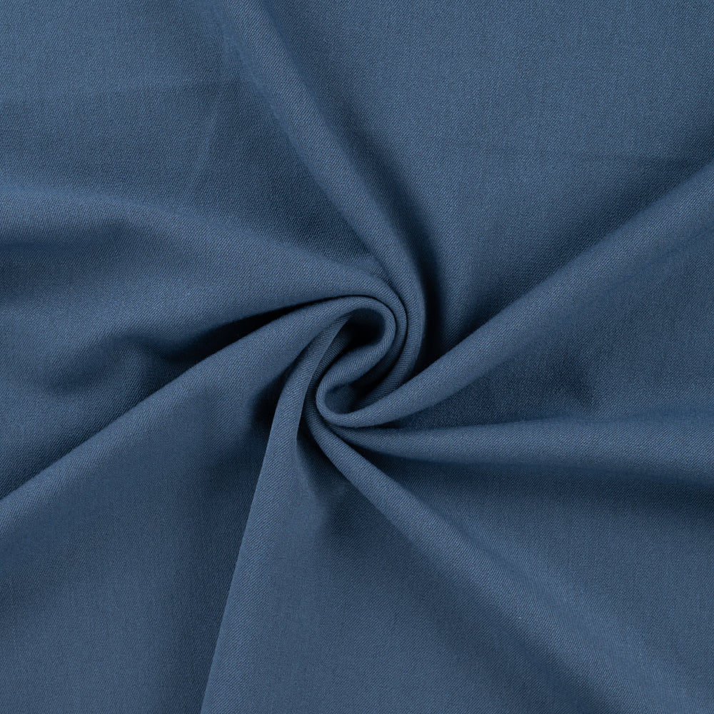 Twill stoff ull touch med 2 vei stretch - Blå jeans