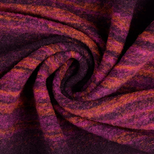 Ull - Boucle, rosa striper