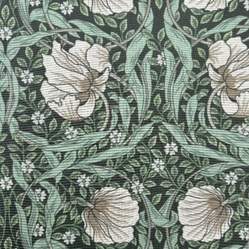 Vanntett Utendørsstoff - William Morris, Pimpernel, Grønn