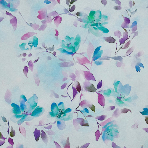 Vevd Viskose - karma Blomster