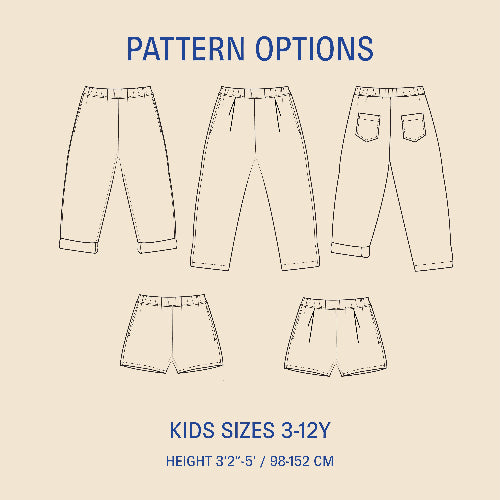 Wardrobe by Me - Kids Volume Bukse, Barn Papirmønster