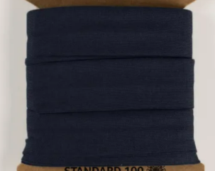 Jersey skråbånd mørk blå 20mm 3meter
