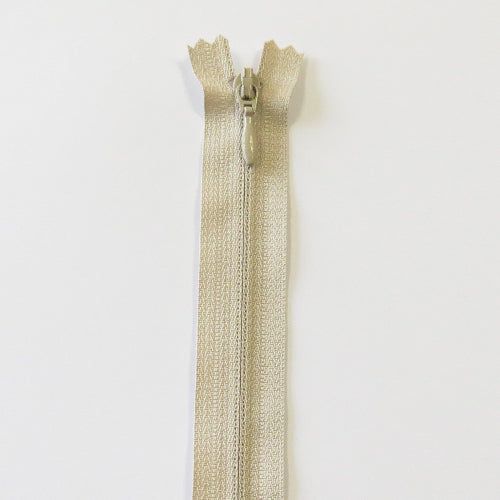 YKK Usynlig Glidelås 15cm, sand
