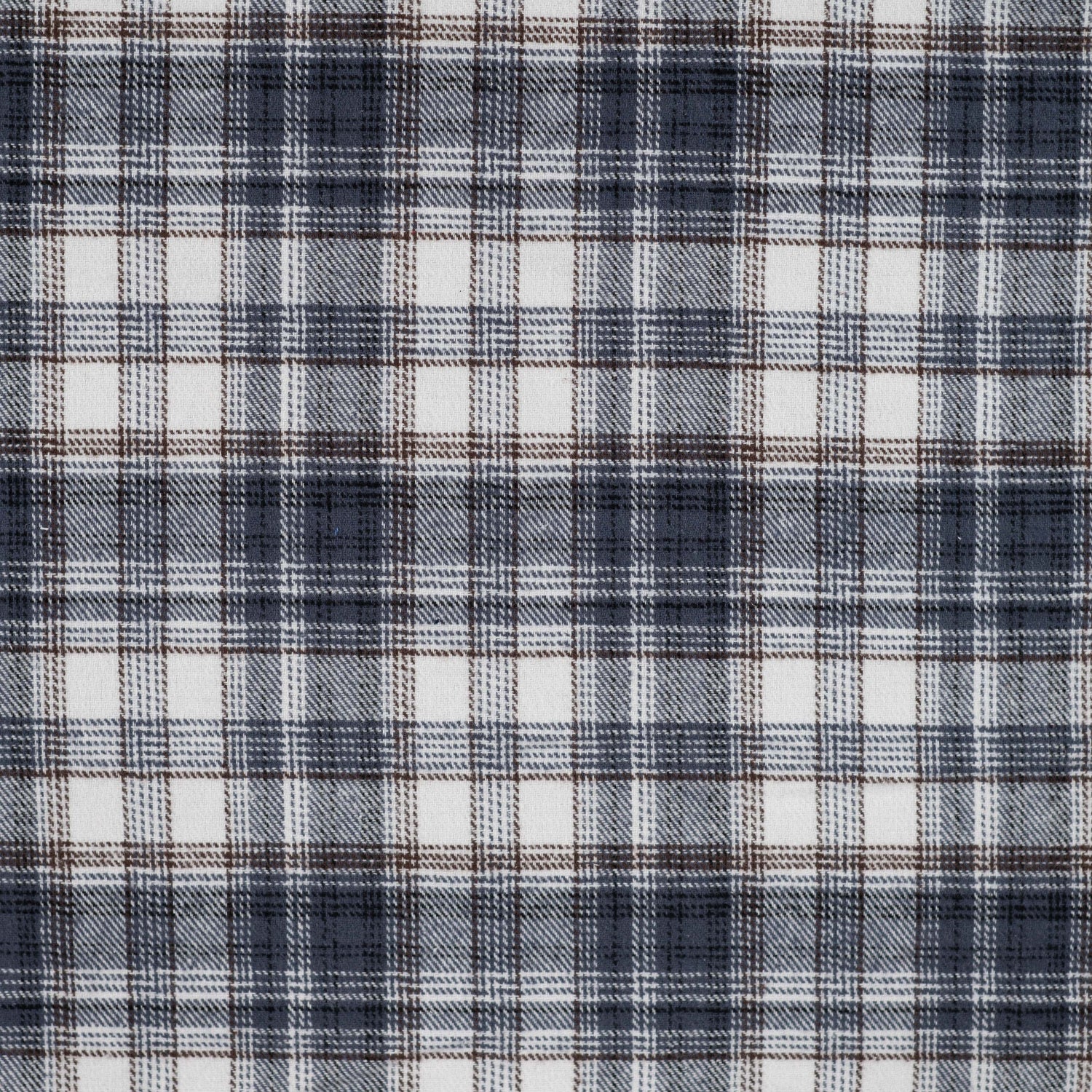 Yarn Dyed Flanell- Jeans blå