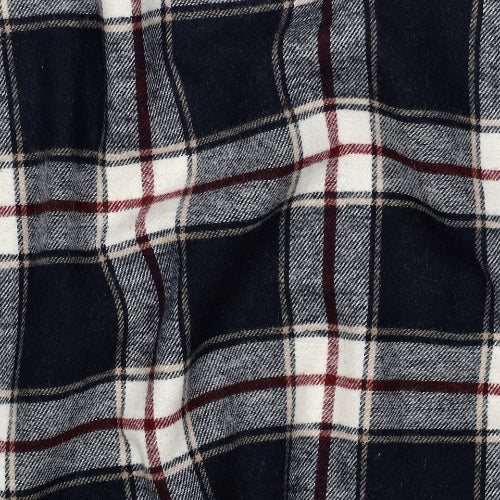 Yarn Dyed Flanell - Marineblå