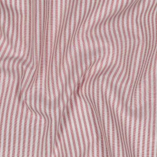 Yarn dyed Bomull - Striper, Gammelrosa