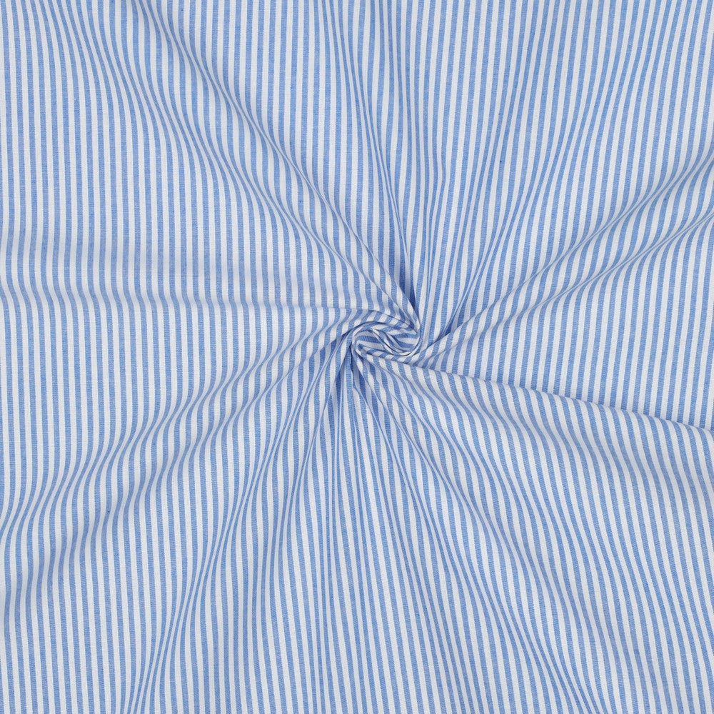 Yarn dyed Bomull - striper blå