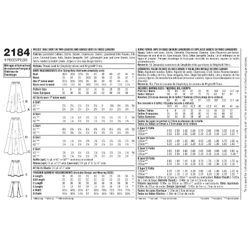 SIMPLICITY 2184-H5 Str. 32 til 40