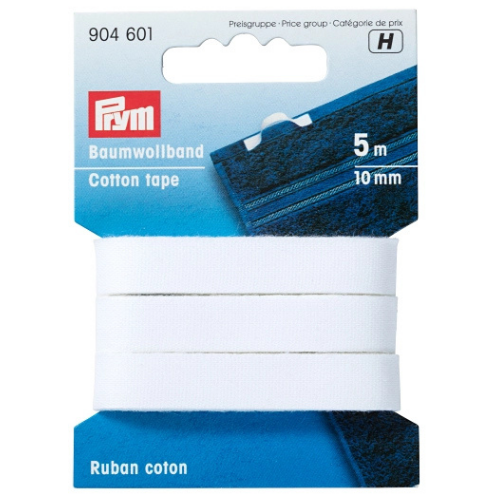 Prym Bendelbånd 10mm 5m – Hvit