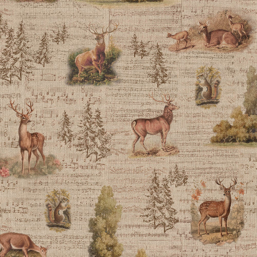 Kanvas Linen look - Hjort og Musikk