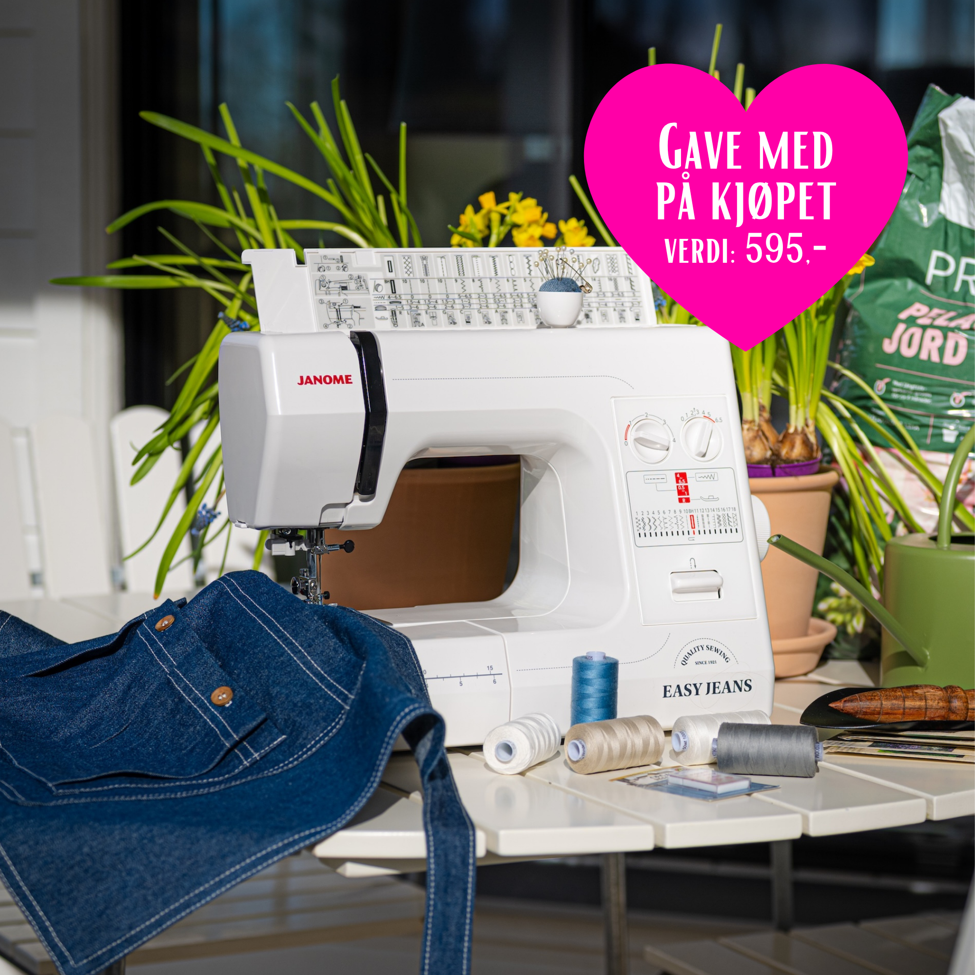 Kampanje! - Janome Easy Jeans 1800 - mekanisk symaskin
