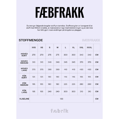 Fæbrik Fæbfrakk - Fysisk Mønster