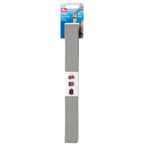 Prym Webbing (30mm), 3meter pakke - Lys Grå