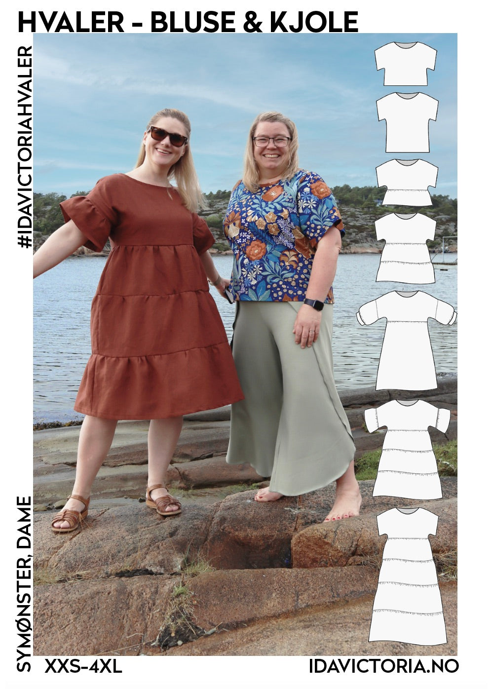 Ida Victoria - Hvaler bluse & kjole (XXS-4XL)