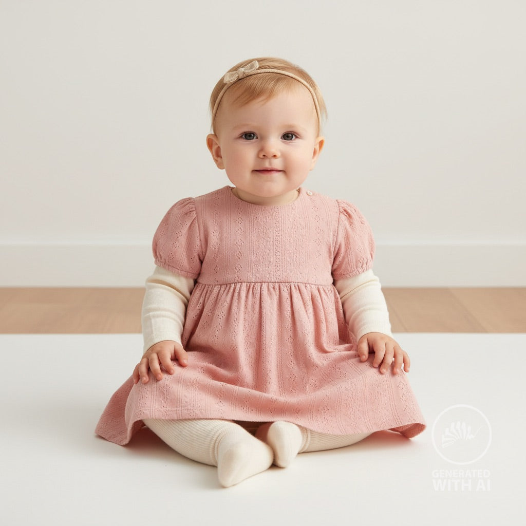 Pointelle Jersey -  Lys rosa