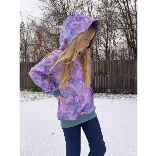 Modal Jersey - Snøkrysstaller, Lilla