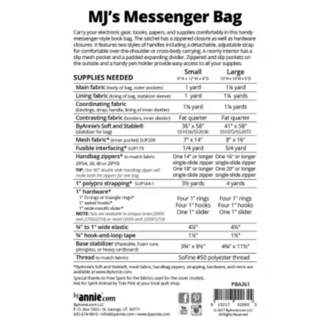 By Annie MJ's Messenger Bag