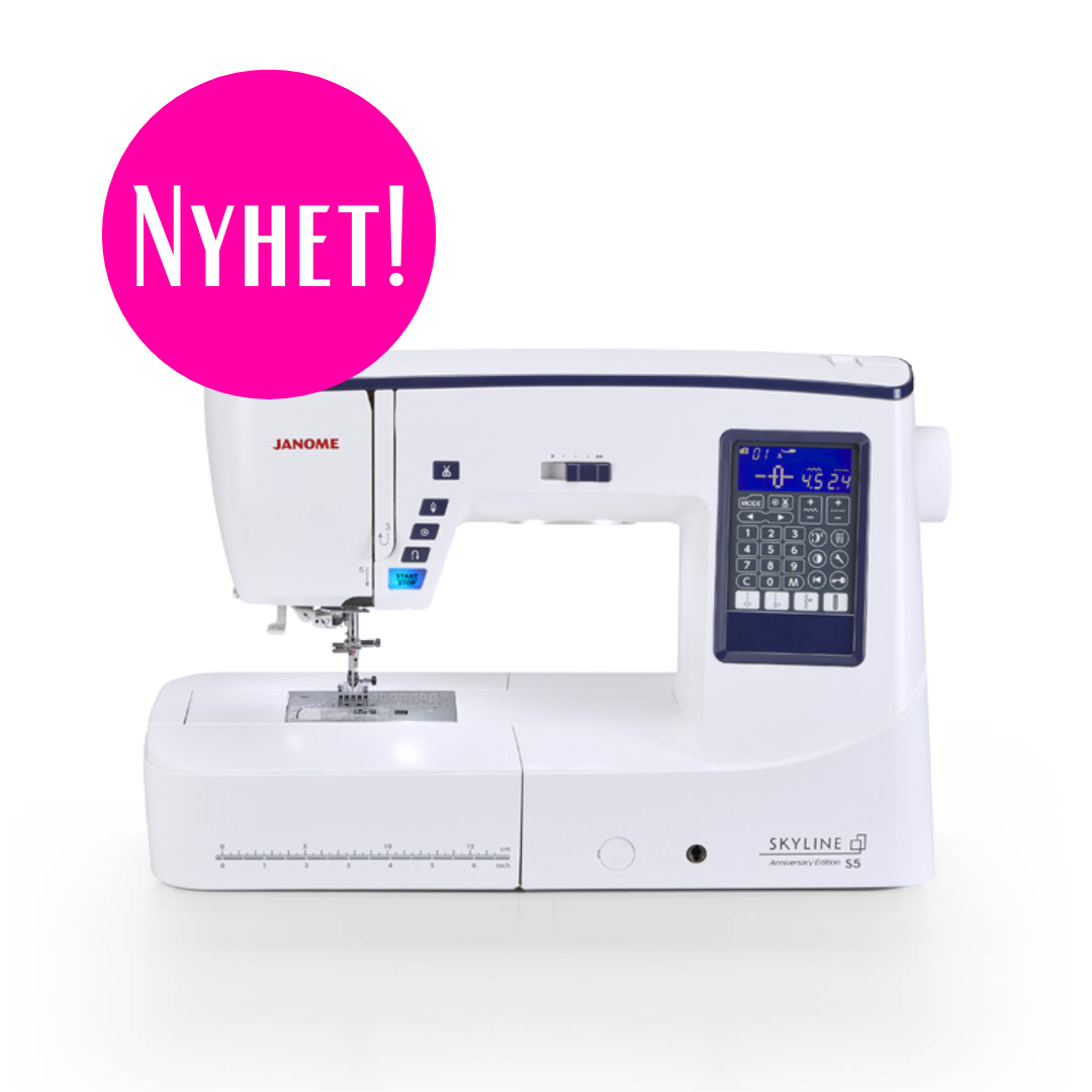 NYHET!  Janome Skyline S5 - Anniversary Edition