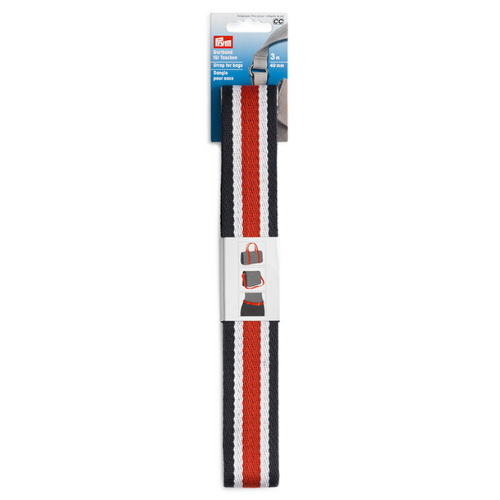 Prym Webbing (40mm), 3meter pakke - Blå/Hvit/Rød