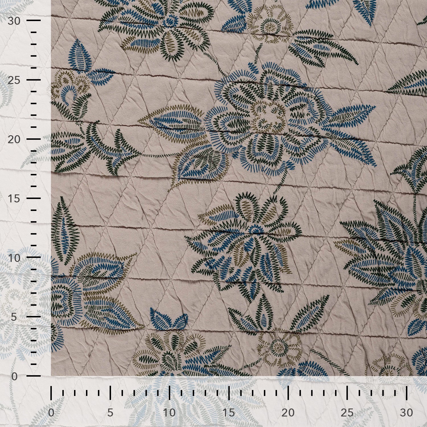 Dobbeltsidig - Quiltet blomster