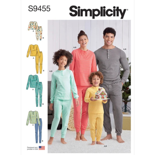 SIMPLICITY - S9455-A Pysj til barn og voksen