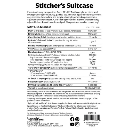 By Annie Stitchers Suitcase