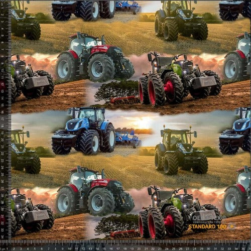 Jersey - Traktorer - røde og blå