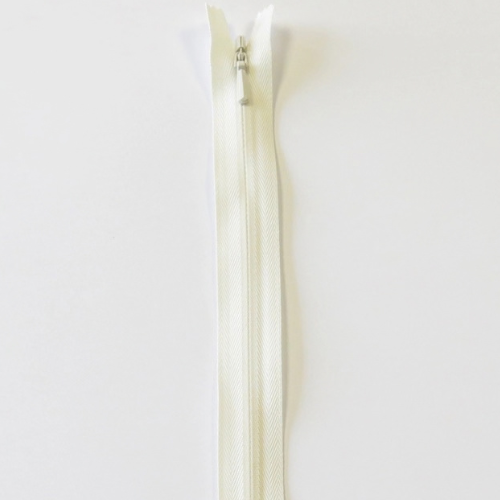 YKK Usynlig Glidelås Offwhite