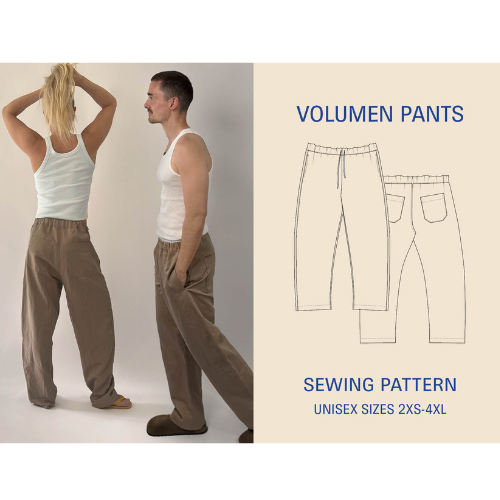 Wardrobe by Me - Volumen Bukse, Unisex Papir Mønster