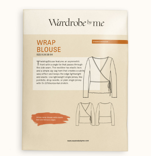 Wardrobe by Me - Wrap Bluse, Dame Papirmønster