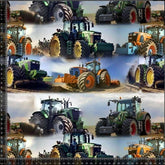 Jersey - Traktorer, Multi Gul og Grønn